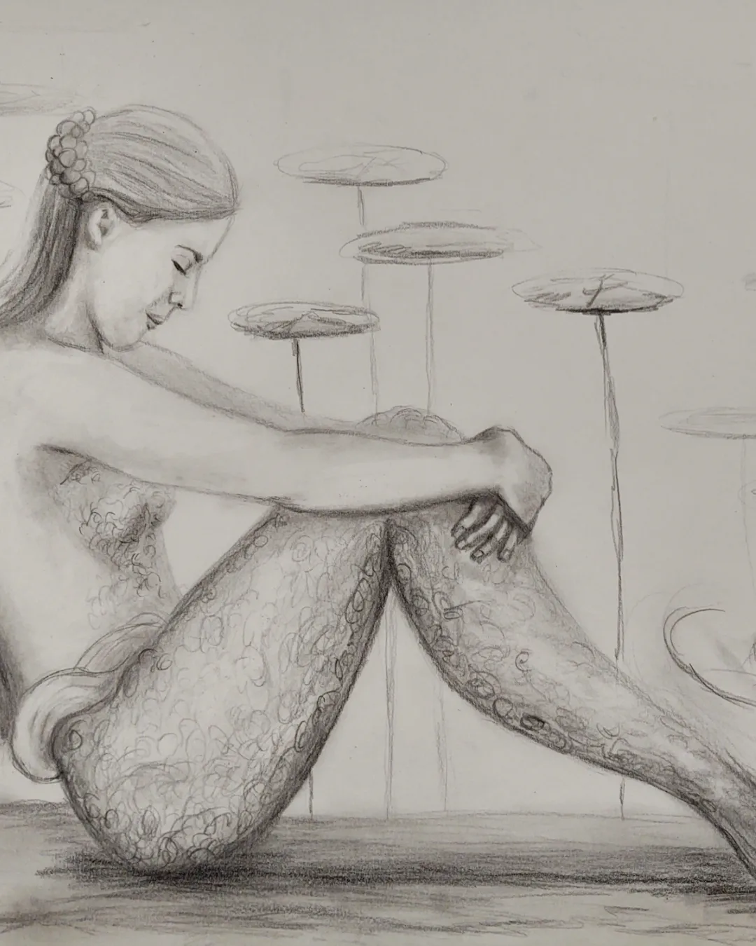 Mermaid and Angel Drawings