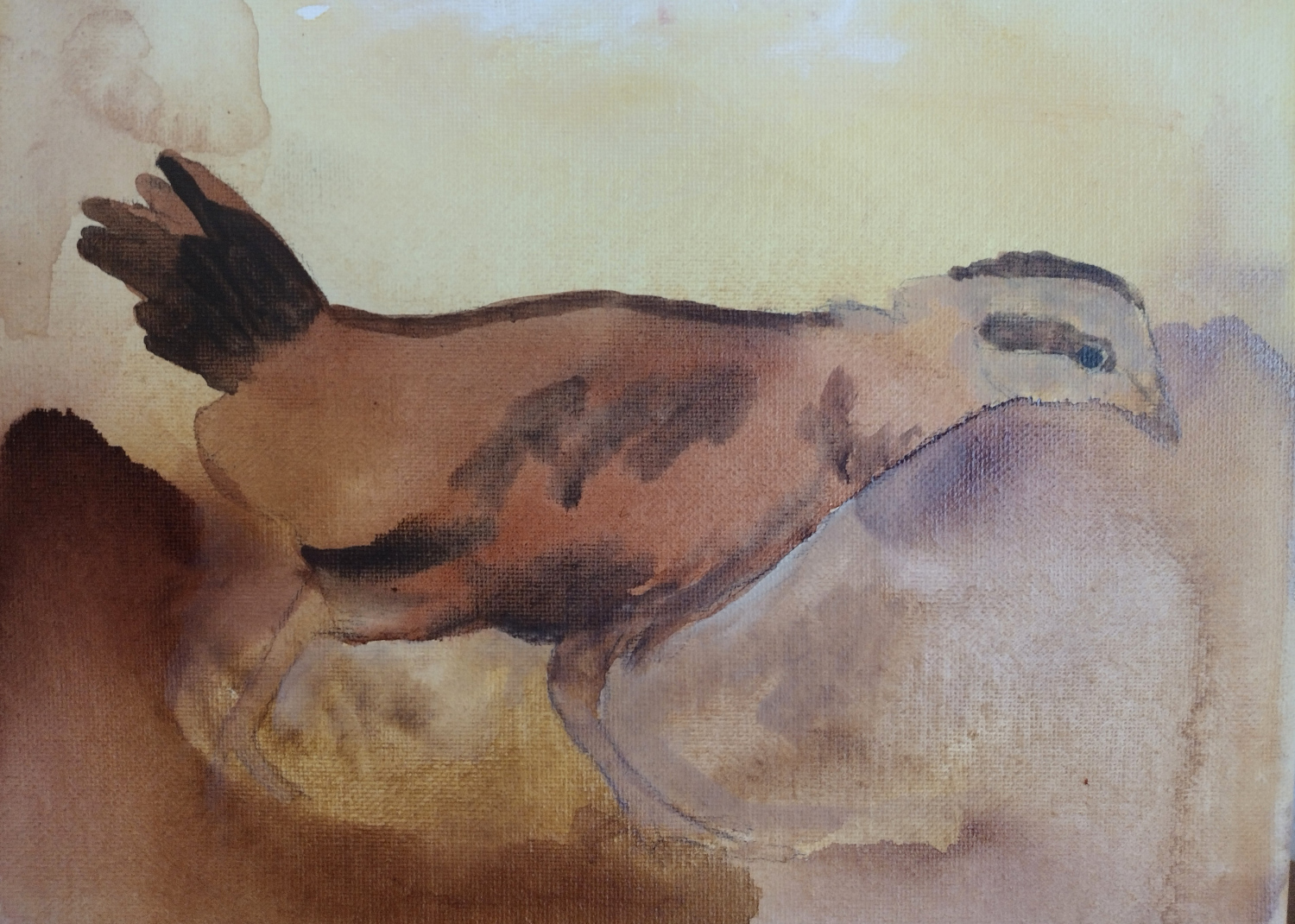 Chick WIP Painting