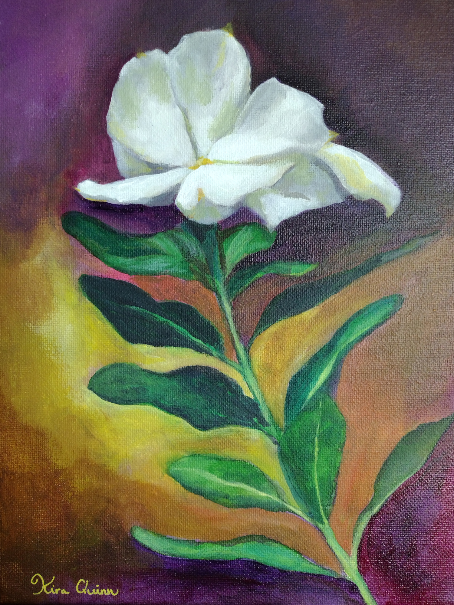 White Flower Painting