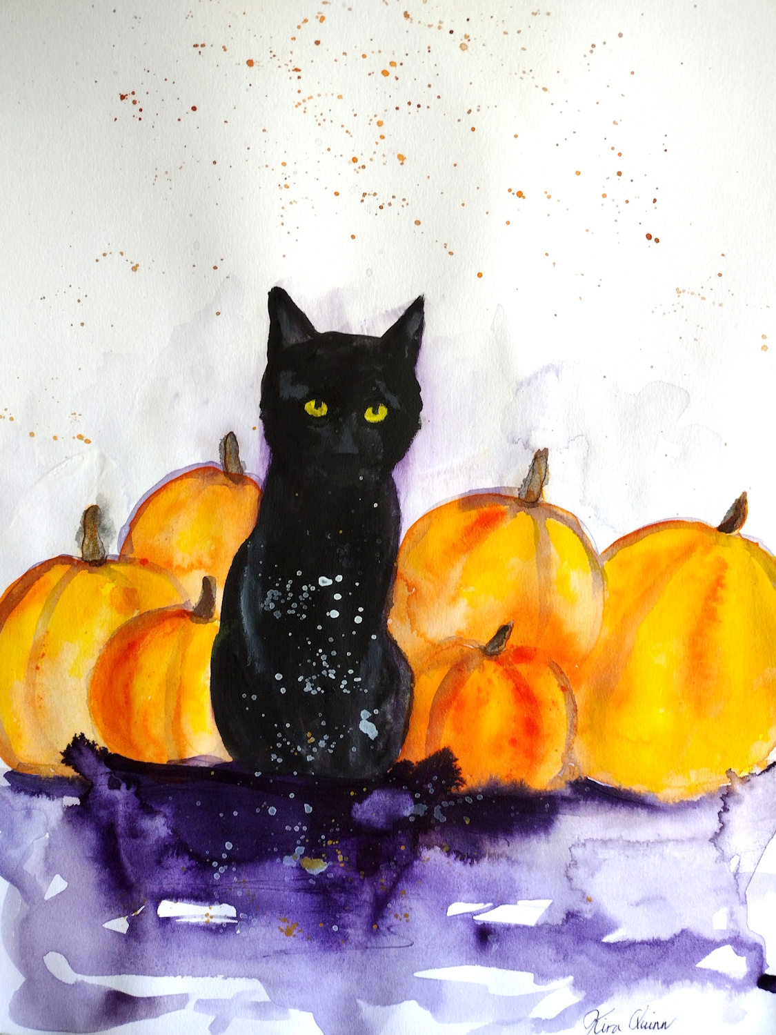 blackcatandpumpkinspainting