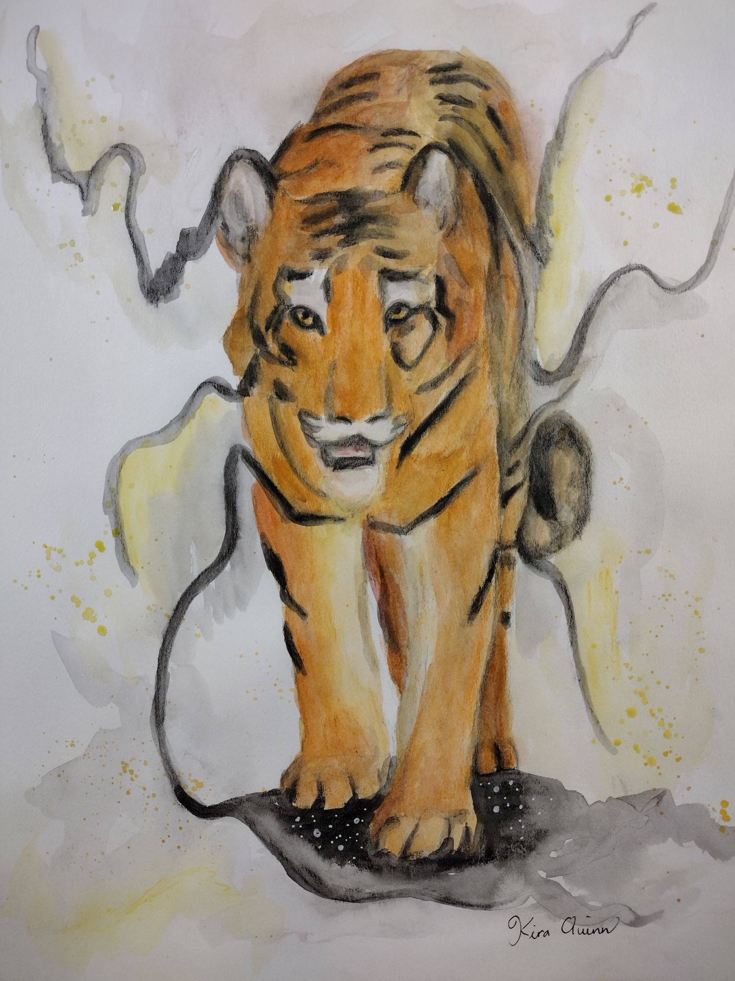 Tiger ink painting